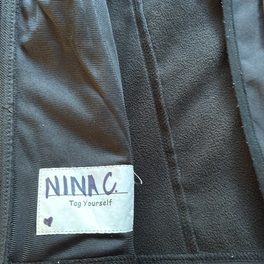 HPL Black Utility Jacket Water-Resistant Stand-Up Collar